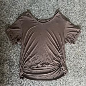 Brown American eagle soft and sexy v neck top
